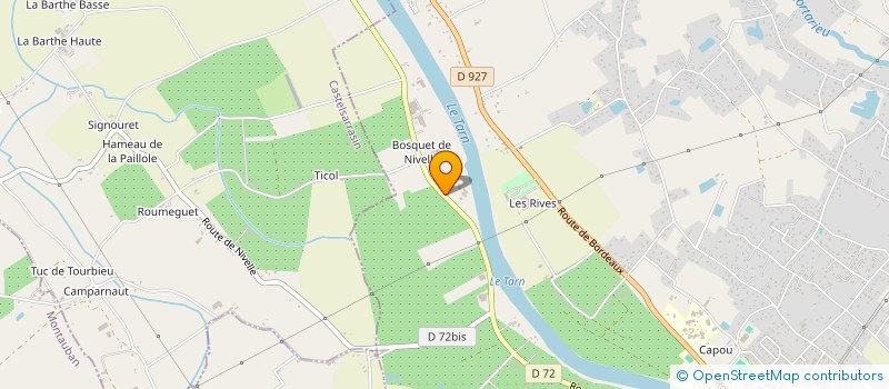 localisation de l'entreprise ENTREPRISE PAGES  MONTAUBAN