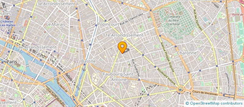 localisation de l'entreprise ENTREPRISE PAGOT à PARIS
