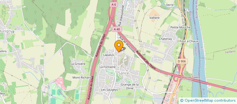 localisation de l'entreprise ENTREPRISE PALLE  SANCE