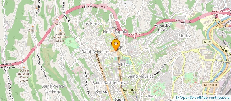 localisation de l'entreprise ENTREPRISE PARENT à NICE