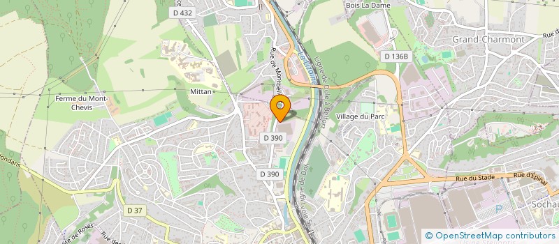 localisation de l'entreprise ENTREPRISE PARIETTI à MONTBELIARD
