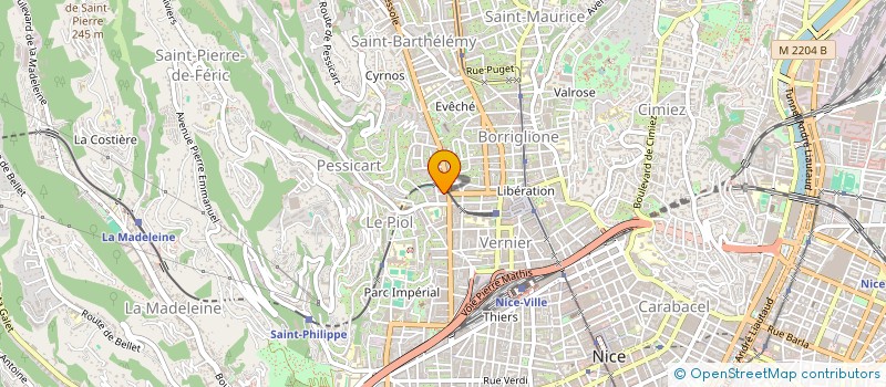 localisation de l'entreprise ENTREPRISE PASDELOUP à NICE