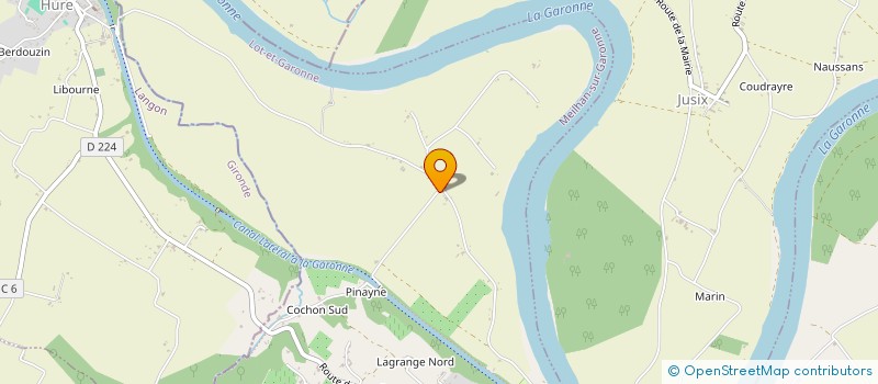 localisation de l'entreprise ENTREPRISE PASERO  GABARNAC