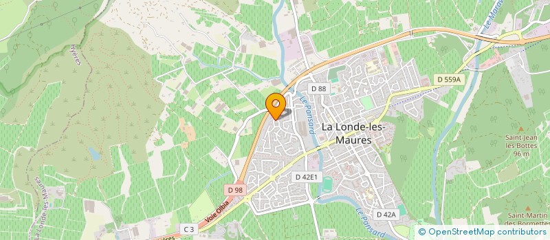 localisation de l'entreprise ENTREPRISE PASSINI  LA LONDE-LES-MAURES