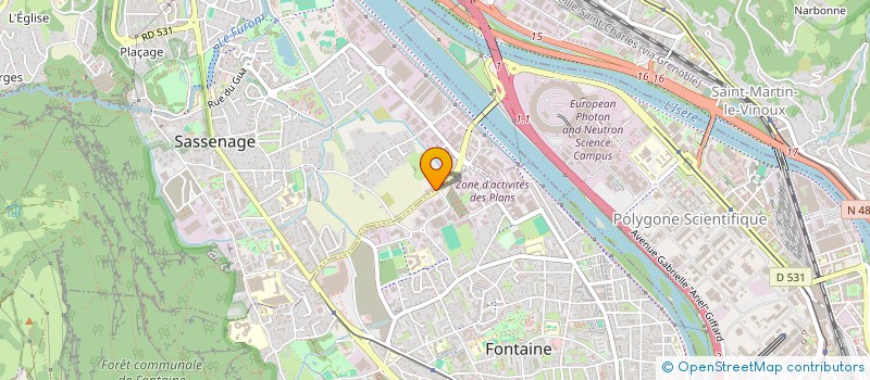 localisation de l'entreprise ENTREPRISE PATRAS ET MASSE  SASSENAGE