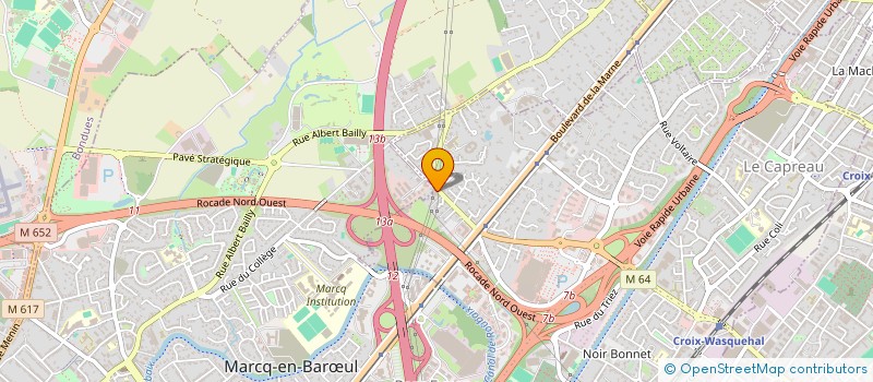 localisation de l'entreprise ENTREPRISE PATRICK HAYART  WASQUEHAL