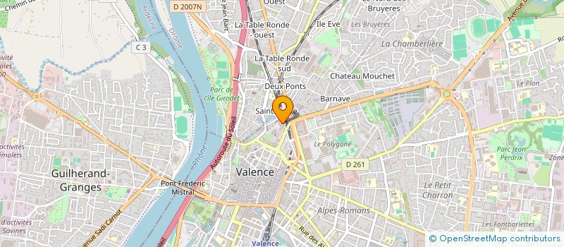 localisation de l'entreprise ENTREPRISE PATRICK MINODIER  BOURG LES VALENCE