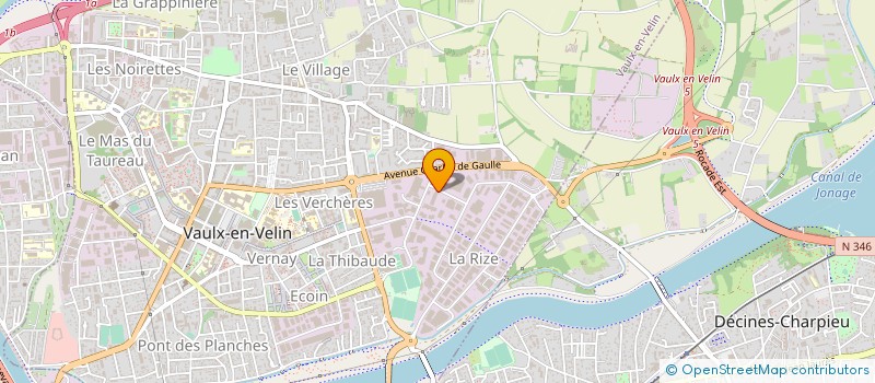 localisation de l'entreprise ENTREPRISE PAULET  VAULX-EN-VELIN