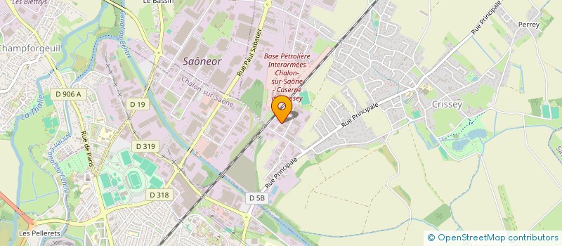 localisation de l'entreprise ENTREPRISE PAUTET LARDY SOC  CRISSEY