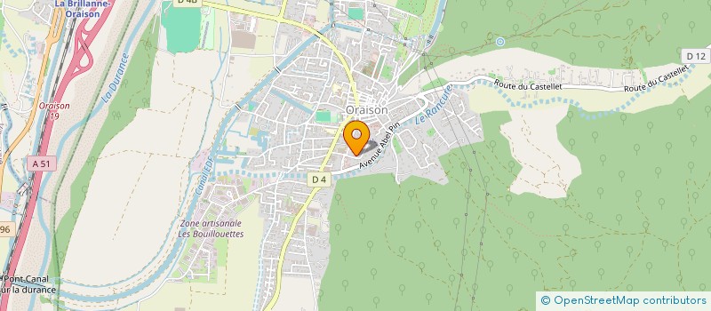 localisation de l'entreprise ENTREPRISE PAYA LOIC  ORAISON