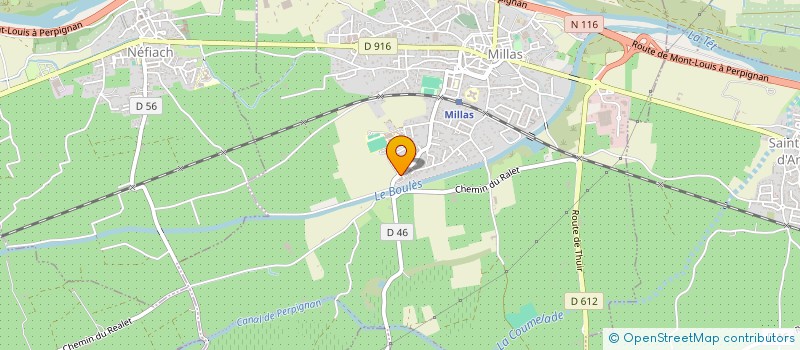 localisation de l'entreprise ENTREPRISE PAYRE ET FILS à MILLAS