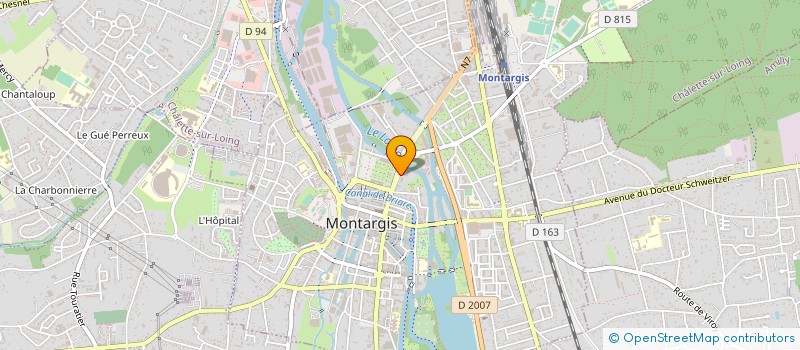 localisation de l'entreprise ENTREPRISE PAYSAGISTE A. LEVERNE à MONTARGIS