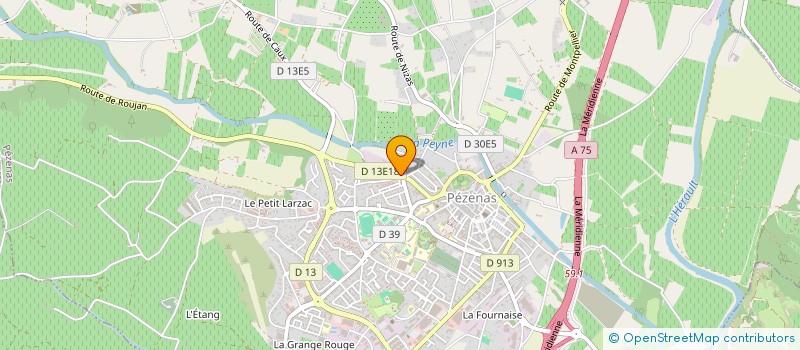 localisation de l'entreprise ENTREPRISE PAYSAGISTE ETABL DENIS à PEZENAS
