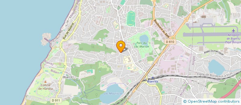 localisation de l'entreprise ENTREPRISE PAYSAGISTE LABORDE PERE & FILS  BIDART