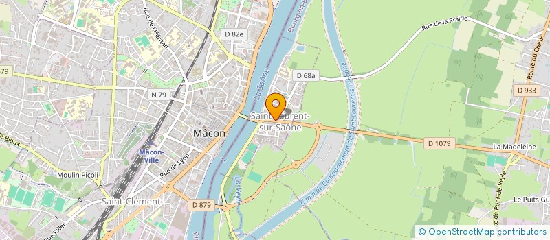 localisation de l'entreprise ENTREPRISE PEDOUX ET COMPAGNIE à SAINT-LAURENT-SUR-SAONE