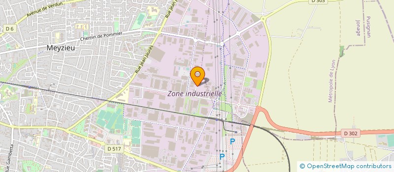 localisation de l'entreprise ENTREPRISE PEDUZZI à MEYZIEU