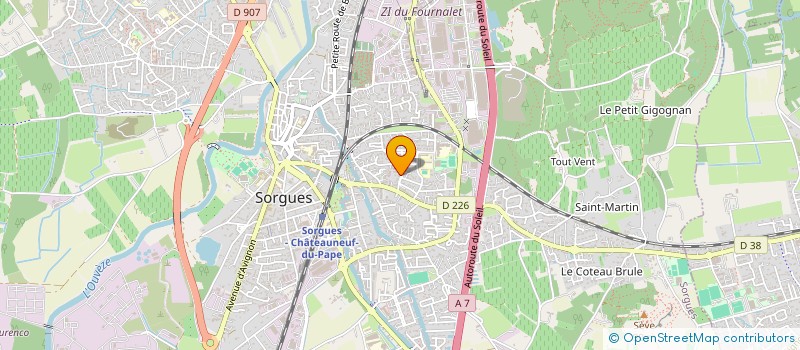 localisation de l'entreprise ENTREPRISE PEINTURE FREDERIC GARCIA à SORGUES