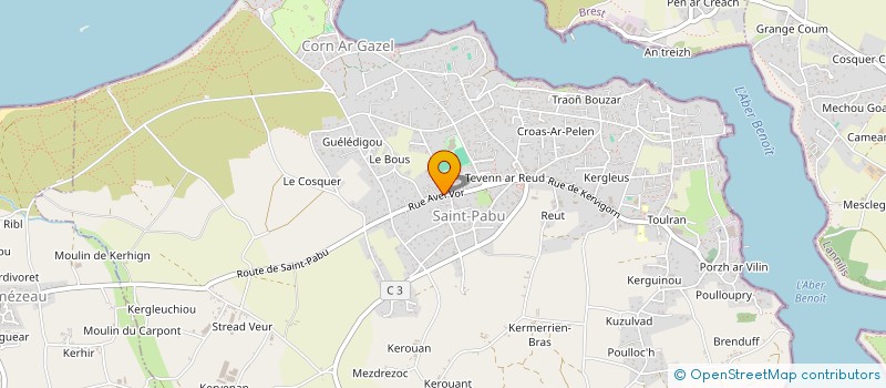 localisation de l'entreprise ENTREPRISE PELLEAU à SAINT-PABU