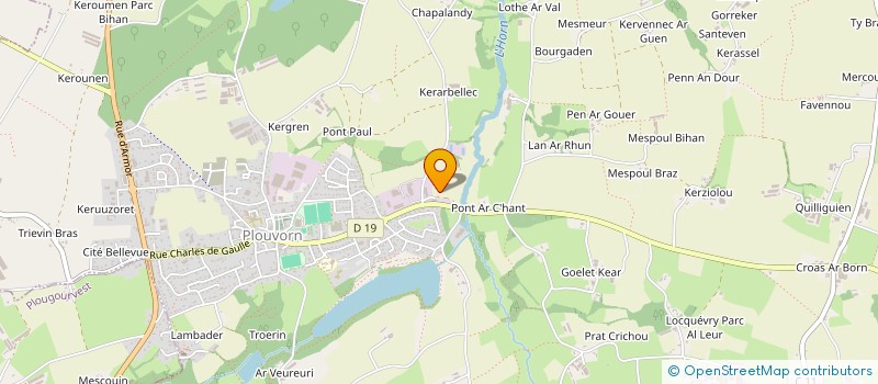 localisation de l'entreprise ENTREPRISE PELLEN à PLOUVORN