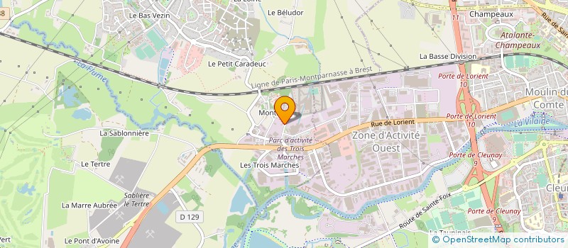 localisation de l'entreprise ENTREPRISE PELLERIN GIBOIRE à VEZIN-LE-COQUET