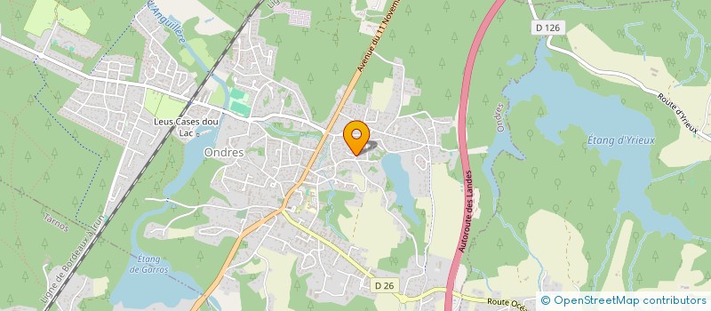 localisation de l'entreprise ENTREPRISE PEREIRA  ONDRES