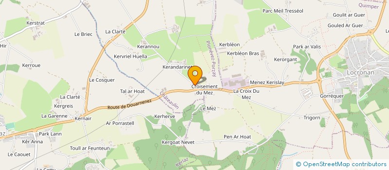 localisation de l'entreprise ENTREPRISE PERENNOU  PLONEVEZ-PORZAY