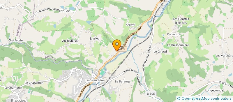 localisation de l'entreprise ENTREPRISE PERRET à BESSENAY