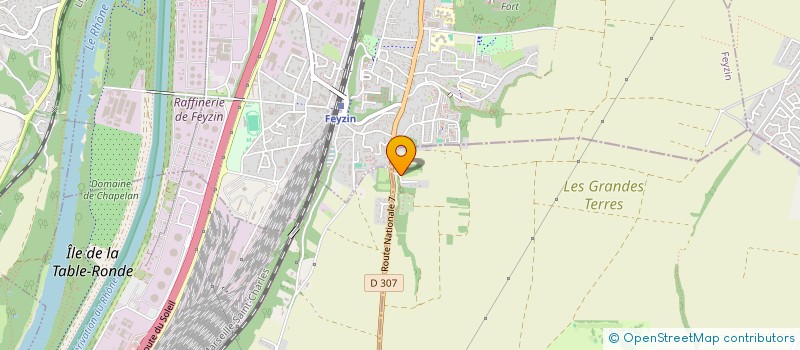 localisation de l'entreprise ENTREPRISE PERRET SARL  SAINT-SYMPHORIEN-D'OZON