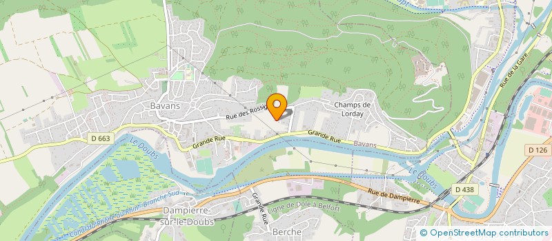 localisation de l'entreprise ENTREPRISE PERSICO à BAVANS