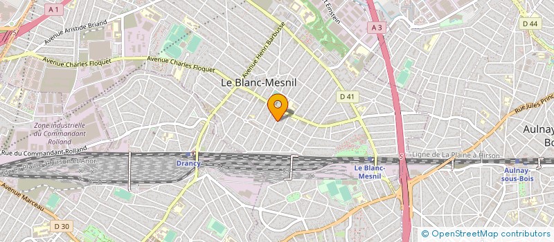 localisation de l'entreprise ENTREPRISE PESIC  LE BLANC-MESNIL