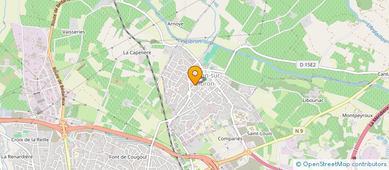 localisation de l'entreprise ENTREPRISE PESUDO FRERES  BOUJAN-SUR-LIBRON