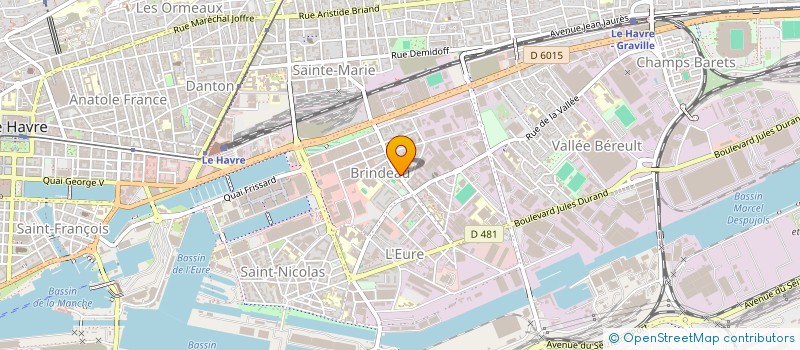 localisation de l'entreprise ENTREPRISE PH DECHAMPS à LE HAVRE