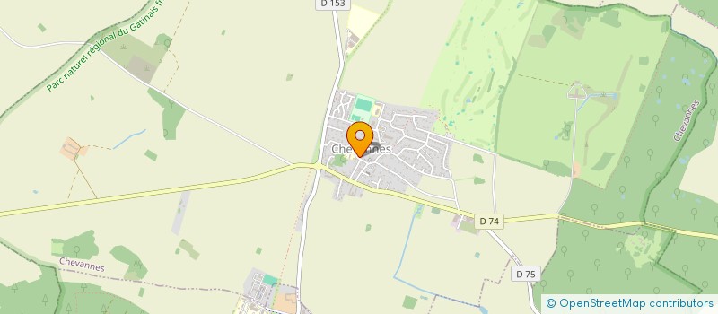 localisation de l'entreprise ENTREPRISE PHILIPPE CAMUSAT  CHEVANNES