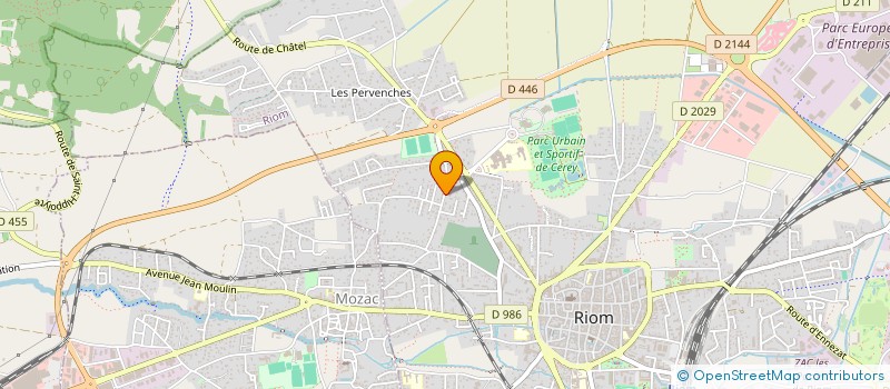 localisation de l'entreprise ENTREPRISE PHILIPPE FERNANDES  RIOM