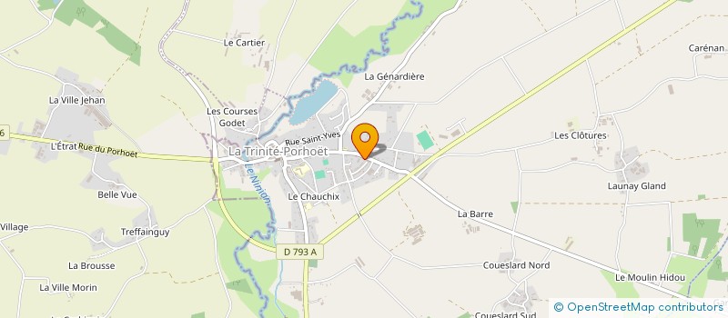 localisation de l'entreprise ENTREPRISE PHILIPPE SARL à LA TRINITE-PORHOET