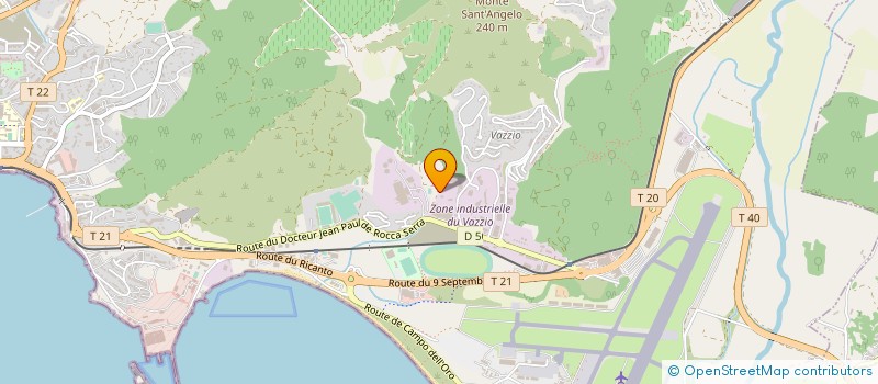 localisation de l'entreprise ENTREPRISE PIACENTINI FRERES à AJACCIO
