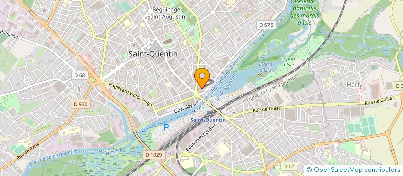 localisation de l'entreprise ENTREPRISE PICARDE DE PEINTURE MALLIARD  SAINT-QUENTIN