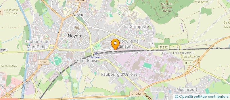 localisation de l'entreprise ENTREPRISE PICARDIE ETANCHEITE à NOYON