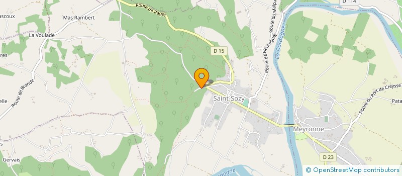 localisation de l'entreprise ENTREPRISE PICOULET  SAINT-SOZY