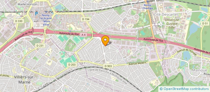 localisation de l'entreprise ENTREPRISE PIEDBOIS K  NOISY-LE-GRAND