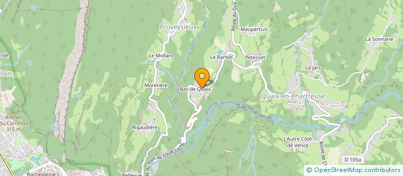 localisation de l'entreprise ENTREPRISE PIERRE  QUAIX-EN-CHARTREUSE