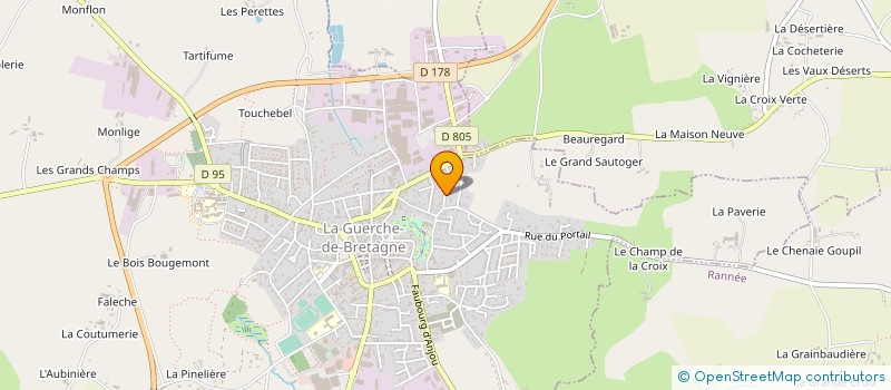 localisation de l'entreprise ENTREPRISE PIERRE BRUNET  LA GUERCHE-DE-BRETAGNE