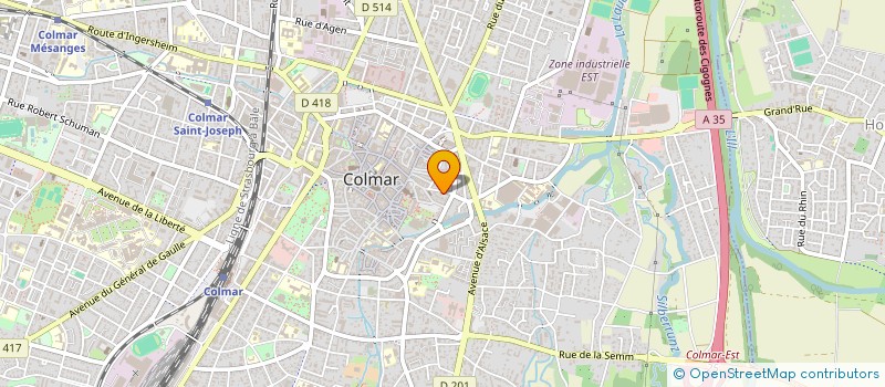 localisation de l'entreprise ENTREPRISE PIERRE PIGEON  COLMAR