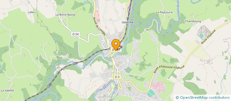 localisation de l'entreprise ENTREPRISE PIGEON  UZERCHE