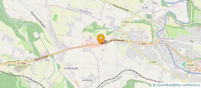 localisation de l'entreprise ENTREPRISE PILLAUD à LE PONT-DE-BEAUVOISIN