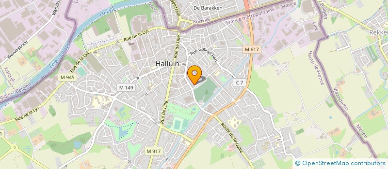 localisation de l'entreprise ENTREPRISE PILLE à HALLUIN