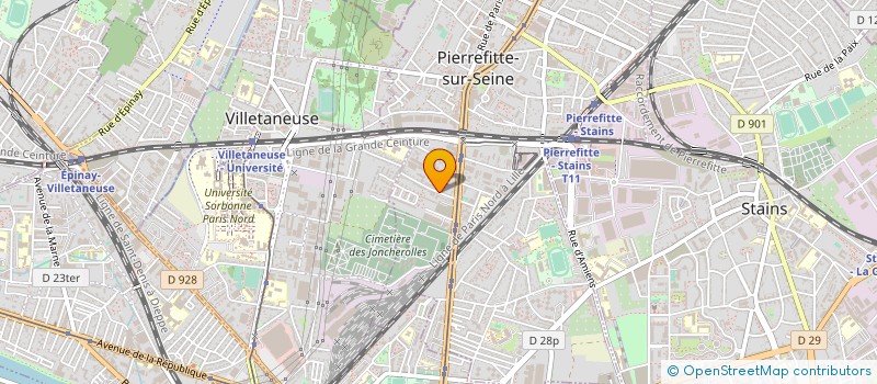 localisation de l'entreprise ENTREPRISE PIRES TRACANA CONSTRUCTION à PIERREFITTE-SUR-SEINE