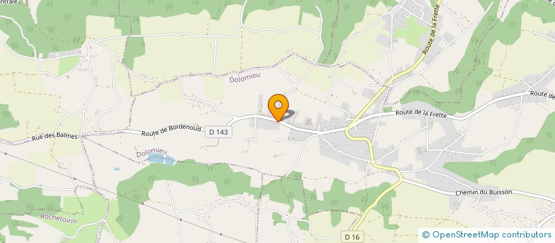 localisation de l'entreprise ENTREPRISE PIZOT SARL  DOLOMIEU