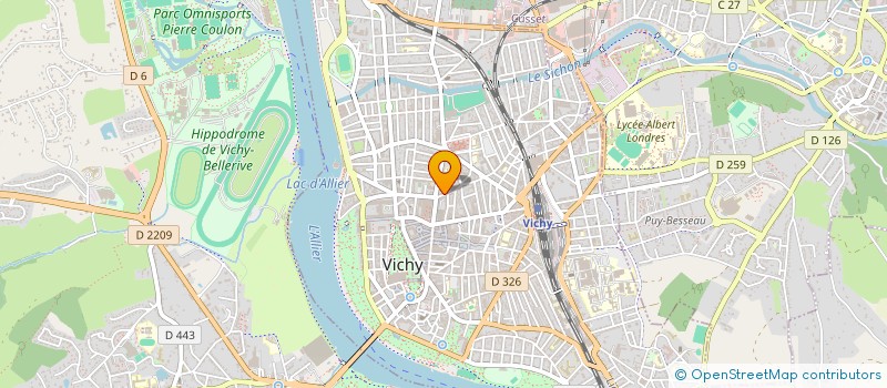 localisation de l'entreprise ENTREPRISE PLANCHE S A à VICHY