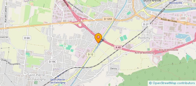 localisation de l'entreprise ENTREPRISE PLANTAZ GEORGES ET FILS à SAINT-PIERRE-EN-FAUCIGNY